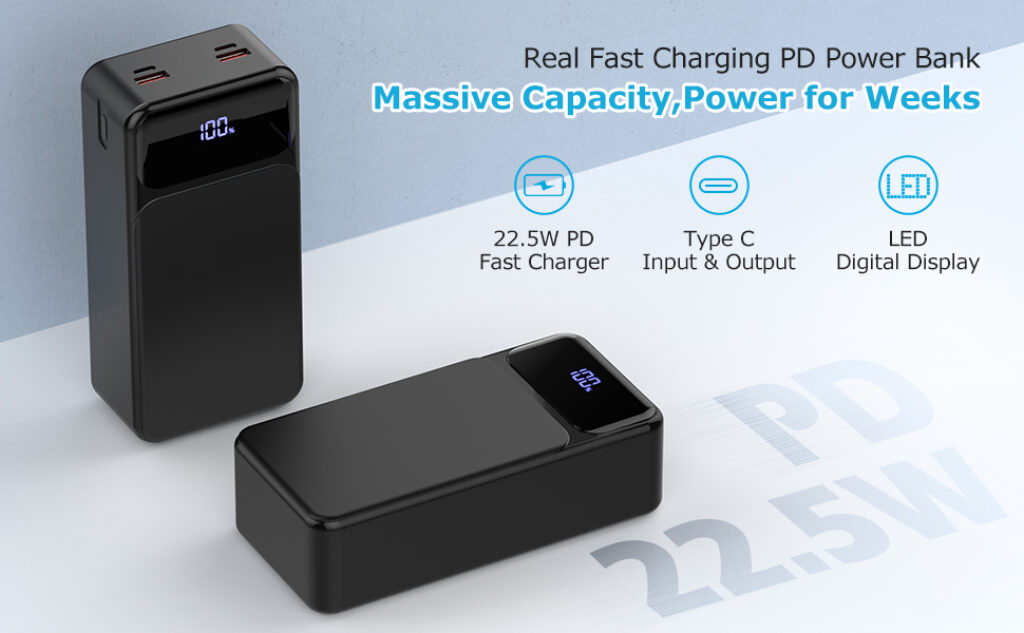 POIYTL Portable Power Bank 22.5W Fast Charging