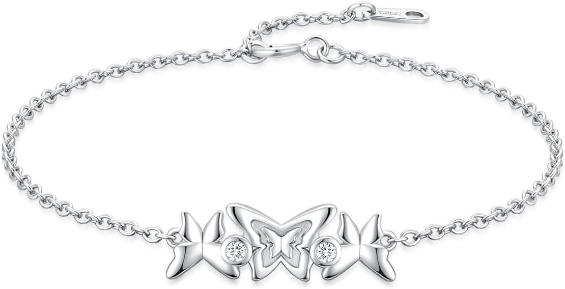 Zoesky Butterfly Heart Bracelets