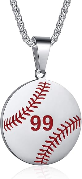 Rehoboth Baseball Athletes Jersey Number 0-99 Cross Pendant Necklace