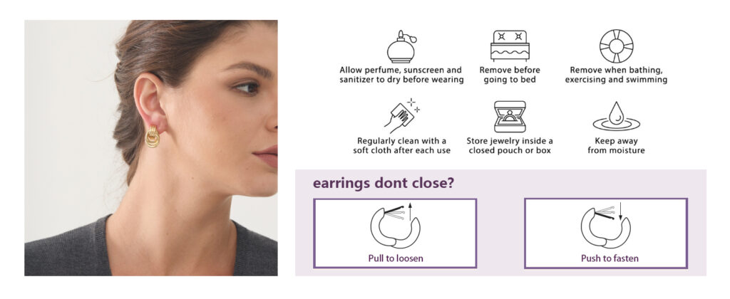 Women's Personalized Geometric Round Drop Earrings Product Details