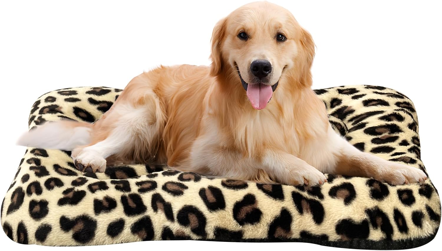 KINGROCK Fluffy Dog Crate Bed for Medium Dogs