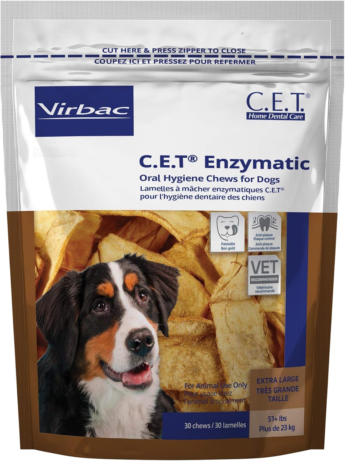 Virbac C.E.T. Enzymatic Oral Hygiene Chews for Dog